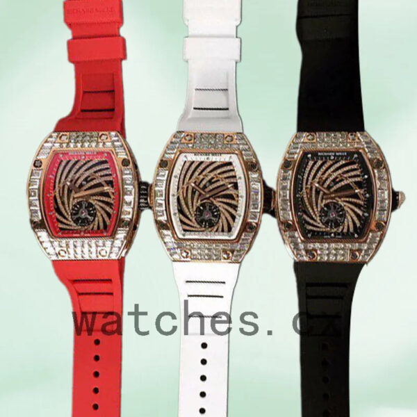 Richard Mille RM51-02 Around 45*37mm Ladies RM51-02-001 Rose Gold-tone Mechanical Replica Watches - Image 3