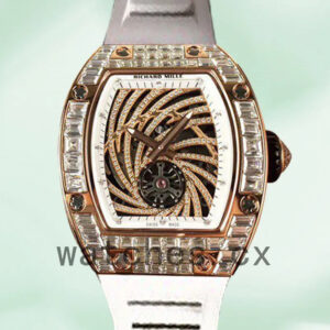 Richard Mille RM51-02 Around 45*37mm Ladies RM51-02-002 Transparent Dial Rose Gold-tone Replica Watches