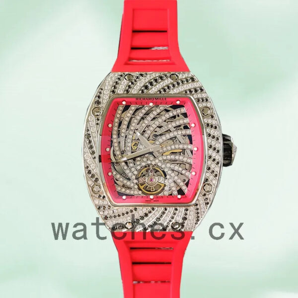 Richard Mille RM51-02 Ladies Around 48*40mm RM51-02-004 Rubber Band Replica Watches