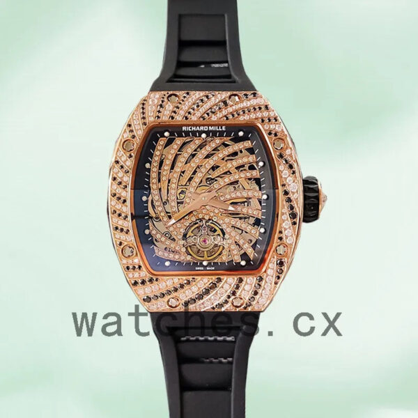 Richard Mille RM51-02 Ladies RM51-02-008 Around 48*40mm Rubber Band Replica Watches