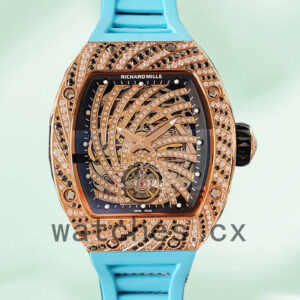 Richard Mille RM51-02 RM51-02-009 Around 48*40mm Ladies Diamond Paved Dial Replica Watches