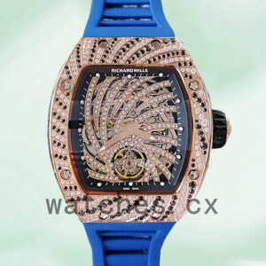 Richard Mille RM51-02 RM51-02-009 Ladies Around 48*40mm Rubber Band Replica Watches