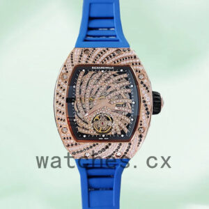Richard Mille RM51-02 RM51-02-009 Ladies Around 48*40mm Rubber Band Replica Watches