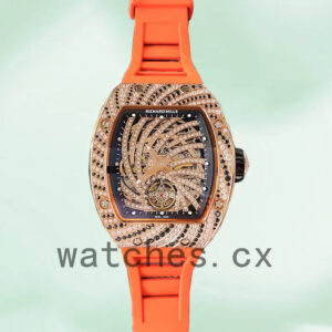 Richard Mille RM51-02 RM51-02-009 Around 48*40mm Ladies Mechanical Rubber Band Replica Watches