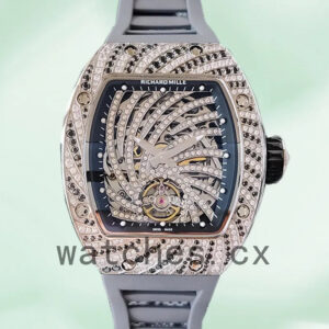 Richard Mille RM51-02 Ladies Around 48*40mm RM51-02-010 Silver-tone Replica Watches