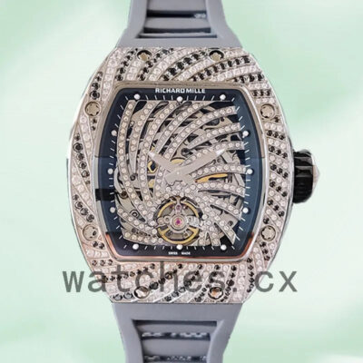 Richard Mille RM51-02 Ladies Around 48*40mm RM51-02-010 Silver-tone Replica Watches