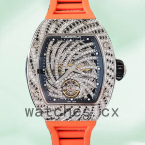 Richard Mille RM51-02 Around 48*40mm RM51-02-011 Ladies Mechanical Rubber Band Replica Watches