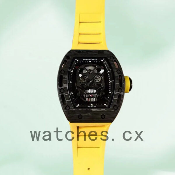 Richard Mille RM052 Men Around 50*43mm RM052-007 Black Mechanical Replica Watches