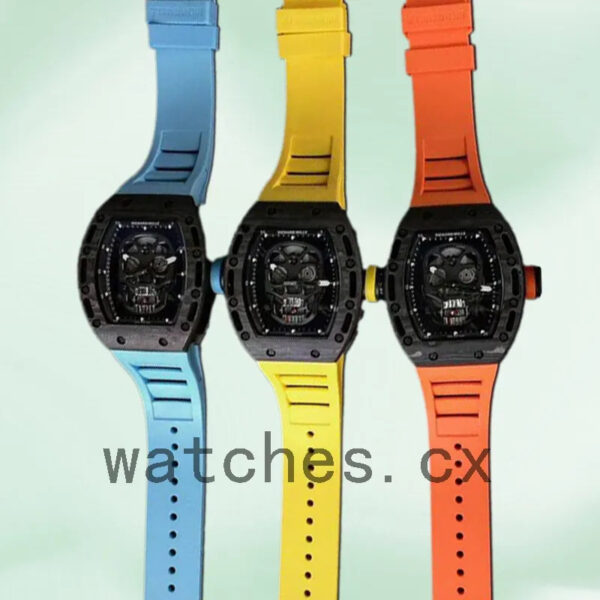 Richard Mille RM052 Around 50*43mm Men RM052-009 Black Mechanical Replica Watches - Image 3
