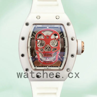 Richard Mille RM52-01 RM52-01-001 Men Around 50*42mm White Replica Watches