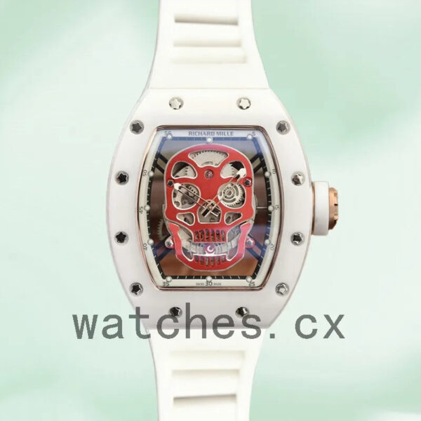 Richard Mille RM52-01 RM52-01-001 Men Around 50*42mm White Replica Watches