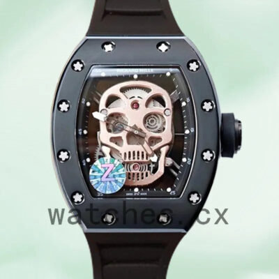 Richard Mille RM52-01 Men Around 50*42mm RM52-01-002 Rubber Band Replica Watches