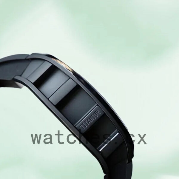 Richard Mille RM52-01 Men Around 50*42mm RM52-01-002 Rubber Band Replica Watches - Image 3