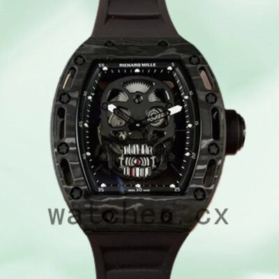 Richard Mille RM052 Men RM052-010 Around 50*43mm Mechanical Black Replica Watches