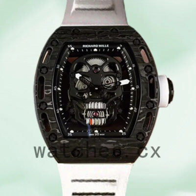 Richard Mille RM052 RM052-011 Men Around 50*43mm Mechanical Black Replica Watches