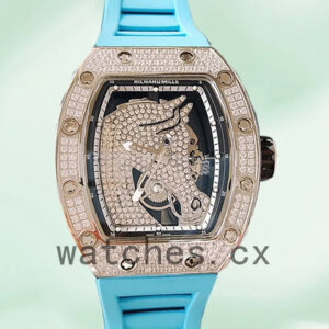 Richard Mille RM52-02 RM52-02-016 Around 43mm Men Rubber Band Replica Watches