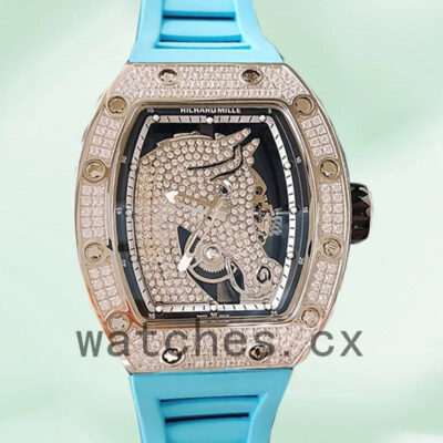 Richard Mille RM52-02 RM52-02-016 Around 43mm Men Rubber Band Replica Watches