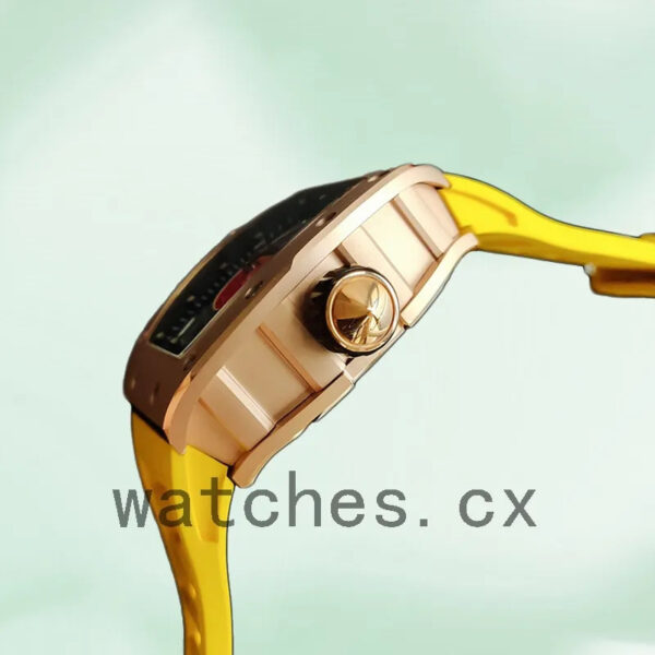 Richard Mille RM52-05 RM52-05-001 Around 50*42mm Men Rose Gold-tone Mars Earth Dial Replica Watches - Image 3