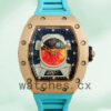 Richard Mille RM52-05 RM52-05-002 Men Around 50*42mm Rose Gold-tone Replica Watches