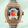 Richard Mille RM52-05 Men RM52-05-003 Around 50*42mm Rubber Band Mars Earth Dial Replica Watches
