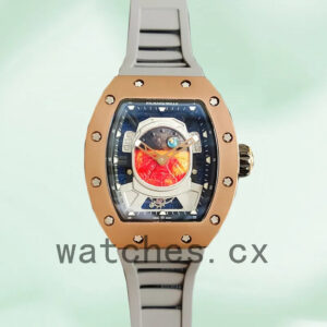 Richard Mille RM52-05 Men RM52-05-003 Around 50*42mm Rubber Band Mars Earth Dial Replica Watches