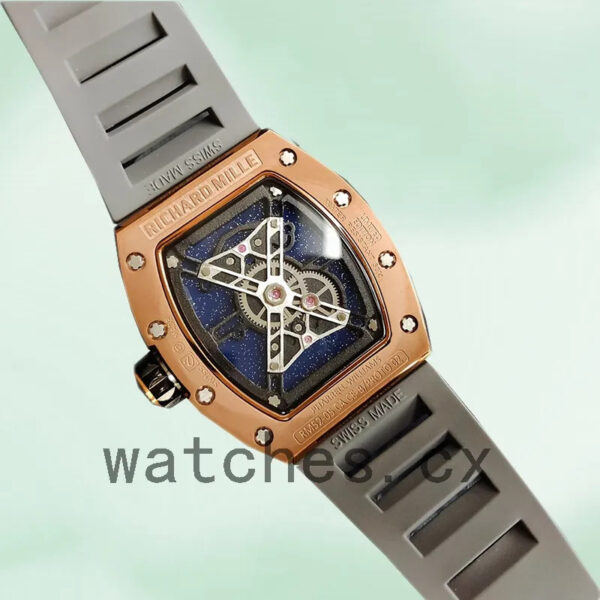Richard Mille RM52-05 Men RM52-05-003 Around 50*42mm Rubber Band Mars Earth Dial Replica Watches - Image 4