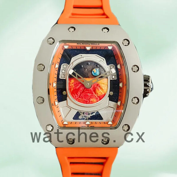 Richard Mille RM52-05 Men RM52-05-010 Around 50*42mm Mars Earth Dial Mechanical Replica Watches
