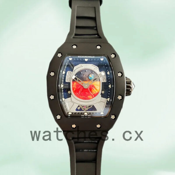 Richard Mille RM52-05 RM52-05-011 Men Around 50*42mm Black Replica Watches - Image 8