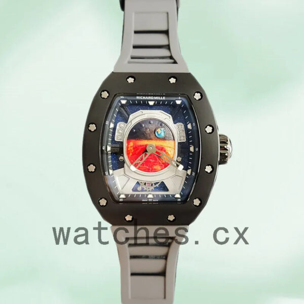 Richard Mille RM52-05 RM52-05-011 Men Around 50*42mm Black Replica Watches - Image 9