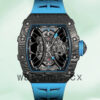 Richard Mille RM53-01 RM53-01-001 Around 50*40mm Men Rubber Band Transparent Dial Replica Watches