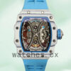 Richard Mille RM53-01 Men Around 50*43mm RM53-01-004 White Rubber Band Replica Watches