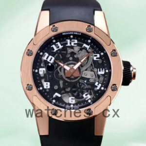Richard Mille RM63-01 Unknown Men RM63-01-001 Transparent Dial Rose Gold Replica Watches