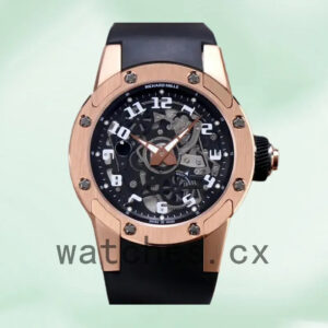 Richard Mille RM63-01 Unknown Men RM63-01-001 Transparent Dial Rose Gold Replica Watches