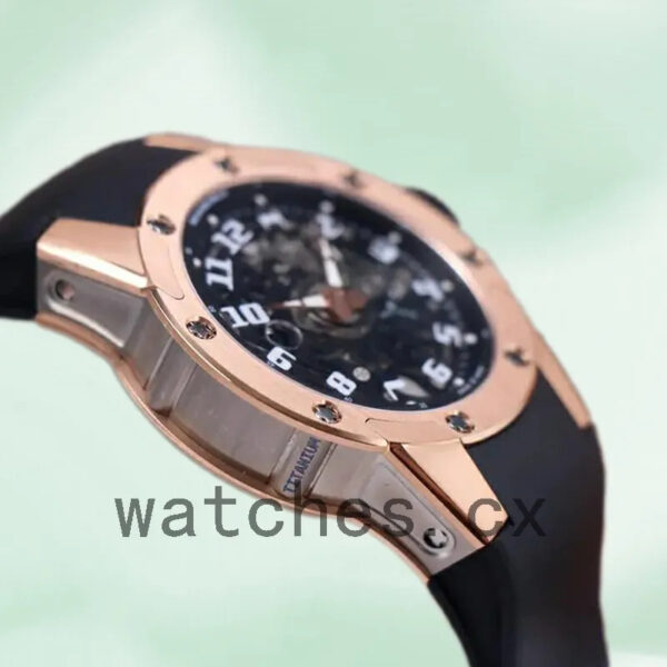 Richard Mille RM63-01 Unknown Men RM63-01-001 Transparent Dial Rose Gold Replica Watches