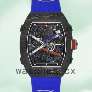 Richard Mille RM 67-02 RM 67-02 Men Around 40mm Transparent Dial Black Replica Watches