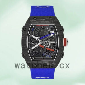 Richard Mille RM 67-02 RM 67-02 Men Around 40mm Transparent Dial Black Replica Watches
