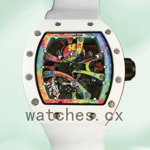 Richard Mille RM68-01 Around 50*40mm Men RM68-01-001 Transparent Dial Replica Watches