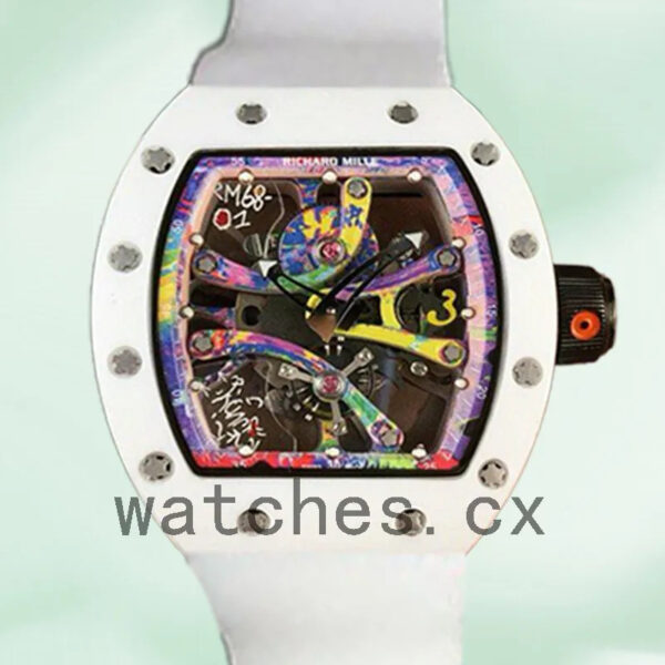 Richard Mille RM68-01 Men Around 50*40mm RM68-01-003 Hand Wind Replica Watches