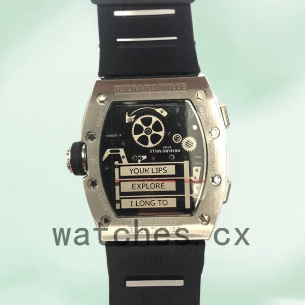 Richard Mille RM069 RM069-001 Men Around 50*43mm Silver Mechanical Replica Watches - Image 4