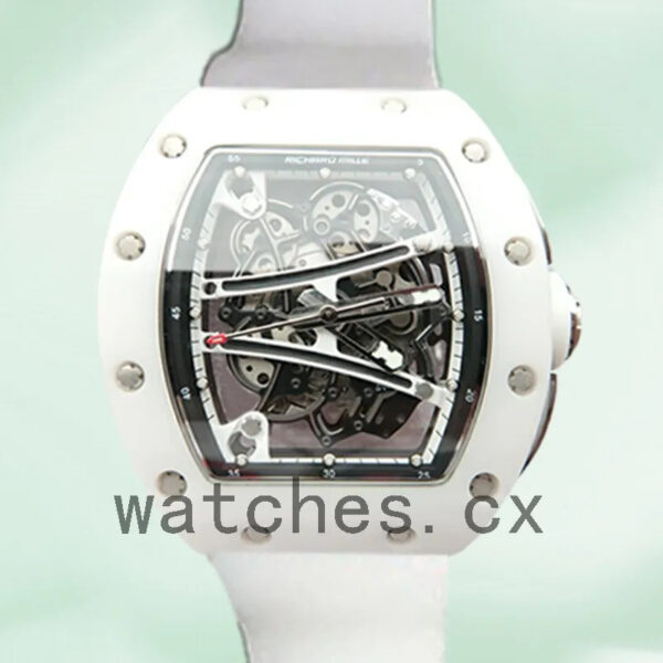 Richard Mille RM061 RM061-003 Around 50*40mm Men Skeleton Dial White Replica Watches