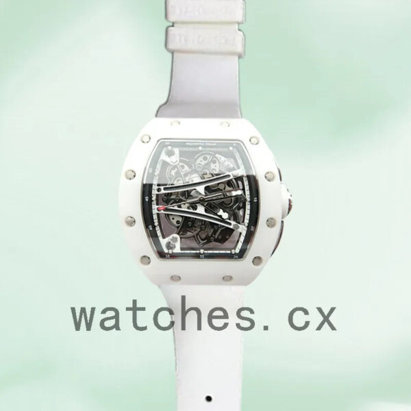 Richard Mille RM061 RM061-003 Around 50*40mm Men Skeleton Dial White Replica Watches