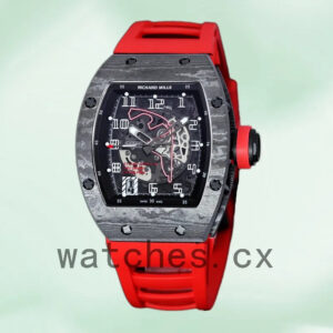 Richard Mille RM 010 Men 50*42mm RM 010-009 Transparent Dial Replica Watches