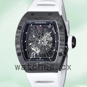 Richard Mille RM 010 RM 010-011 50*42mm Men Black Rubber Band Replica Watches