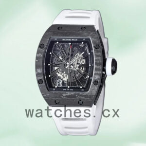 Richard Mille RM 010 RM 010-011 50*42mm Men Black Rubber Band Replica Watches