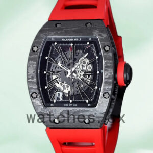 Richard Mille RM 010 Men 50*42mm RM 010-012 Automatic Rubber Band Replica Watches