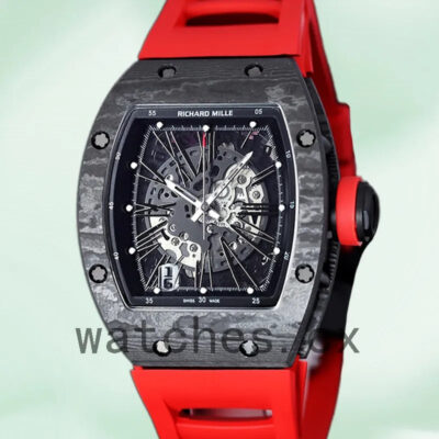 Richard Mille RM 010 Men 50*42mm RM 010-012 Automatic Rubber Band Replica Watches