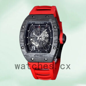 Richard Mille RM 010 Men 50*42mm RM 010-012 Automatic Rubber Band Replica Watches
