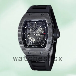 Richard Mille RM 010 50*42mm RM 010-013 Men Transparent Dial Replica Watches