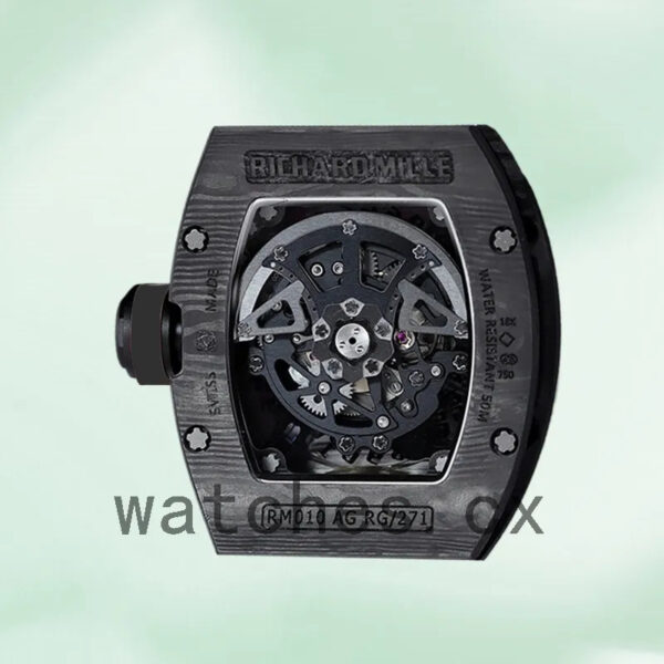 Richard Mille RM 010 50*42mm RM 010-013 Men Transparent Dial Replica Watches - Image 3