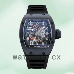Richard Mille RM010 Men RM010 Around 50*40mm Rubber Band Replica Watches